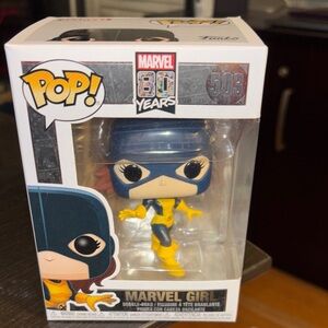 Pop Marvel Girl Vinyl Figure in Blue and Yellow